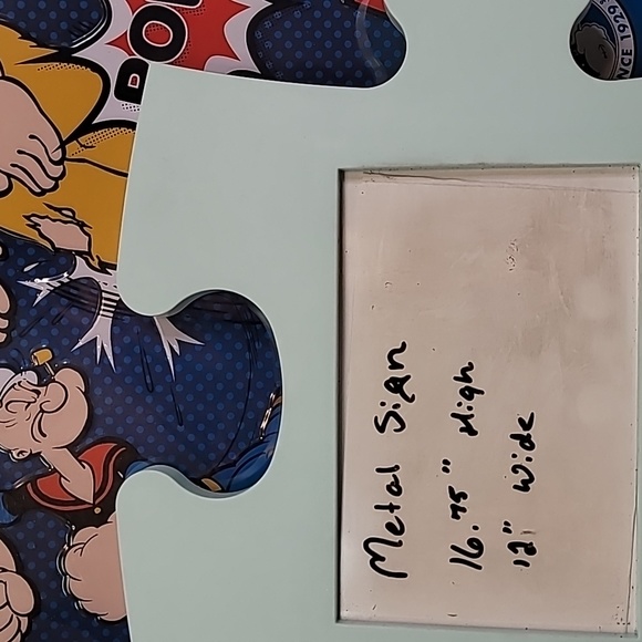 NEW, Popeye Cartoon Metal Sign - Picture 6 of 6